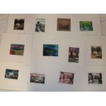 Twenty various unframed coloured etchings by Ian Laurie,