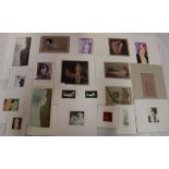Twenty coloured unframed etchings by Ian Laurie - females in varying poses,