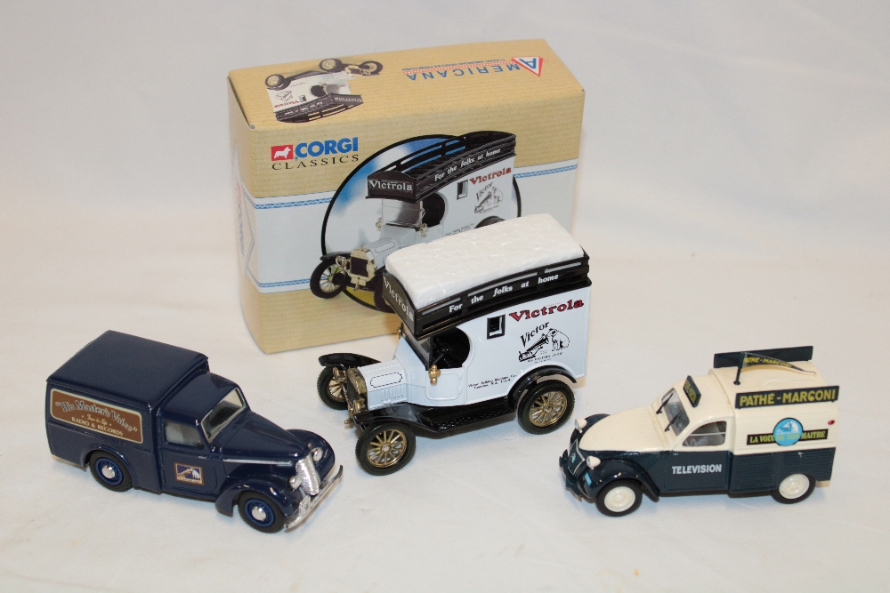 A Corgi Classics mint and boxed Victrola gramophones Model T Ford;