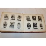 An album containing a collection of over 200 Ogden's Guinea Gold cigarette cards - military figures,