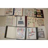 Eleven folder albums containing a large selection of various World stamps