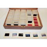 A box containing over 180 coloured slides of aircraft 1960-1970