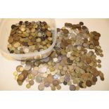 A large selection of mixed GB pre-decimal coins etc.