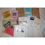 A selection of various stamp reference books including Paquebot Cancellations of the World,