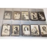 A cased selection of approximately 190 Ogden's Guinea Gold cigarette cards,