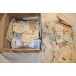 A box containing a large quantity of postal history, postal covers, etc,