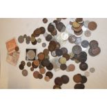 A selection of mixed GB and Foreign coinage including some early examples