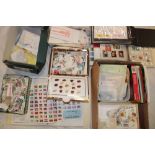 A large selection of mixed GB and World stamps including four folder albums of World stamps,