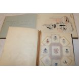 An album of crests and monograms and a 1920's autograph album of sketches and prose (2)