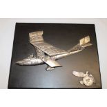A modern commemorative aviation plaque commemorating the Austrian Flying Boat 1135M,