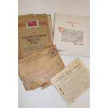A First War British soldier's writing case, part complete,