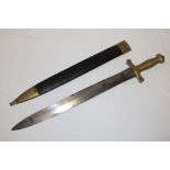 A 19th century French model 1816-31 Artillery sword of gladius form by Talabot of Paris with 19"