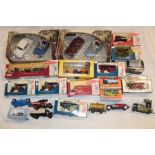 A selection of mint and boxed diecast vehicles including two 1956 Morris Minor 1000 twin-boxed sets,