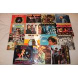 Fifteen various LP records including Tom Jones,