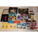 A large selection of various mint and boxed vehicles and others including carded Matchbox vehicles,