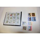 An album containing a mint collection of Channel Islands and Isle of Man stamps, mini sheets,