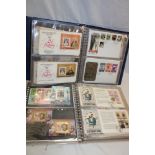 Two albums containing a collection of 1981 Royal Wedding Commonwealth first day covers and mini