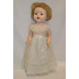 A 1950's child's Pedigree walking doll,