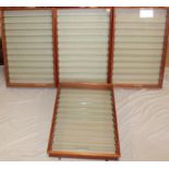 Four good quality collector's display cabinets by Picture Pride Displays Limited of West Midlands,