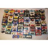 A selection of over 70 various mint and boxed diecast vehicles including Lledo Days-Gone and others,