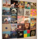 Twenty-five various LP records including Cliff Richard, The Shadows, The Rolling Stones, The Kinks,