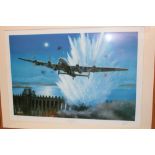 A coloured limited edition aircraft print "Operation Chastise - The Dambusters Raid 1943" by Barry