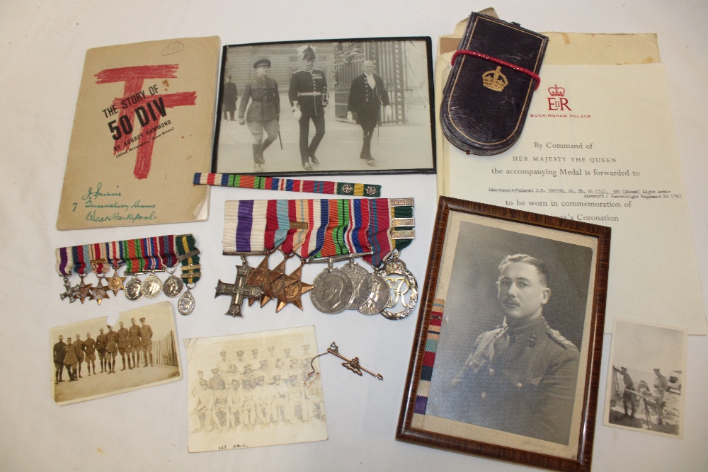 A Second War 8th Army Military Cross group of 8 medals awarded to Major J. B.