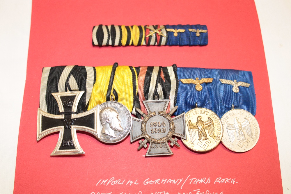 A group of five Imperial German and Second War medals including Iron Cross, 2nd class dated 1914,