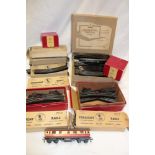 Trix Twin railway - a selection of various boxed track, controller, unboxed carriage,