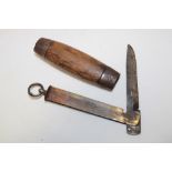 An early Swedish barrel knife by J.