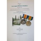 A First War pair of medals awarded to No. 22349 Pte. W. E.