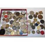 A selection of mixed tokens,