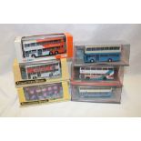 Six mint and boxed diecast Hong Kong buses