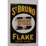 An enamel rectangular advertising sign "Ogden's St Bruno Flake - Empire Blend",