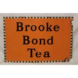 A enamel rectangular advertising sign "Brooke Bond Tea",