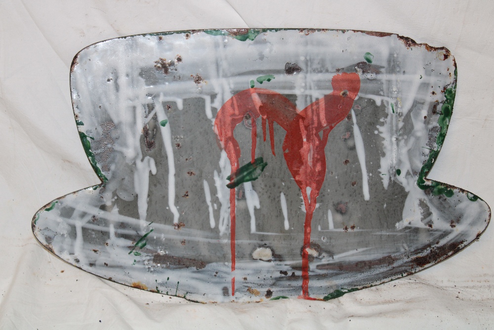 An enamel teacup-shaped advertising sign "Nectar Tea", - Image 2 of 2