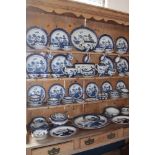 A large selection of Booth's "Real Old Willow" pattern china tea and dinner set comprising eight