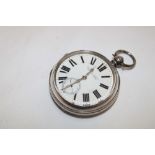An Edward VII silver cased pocket watch "The Improved Patent English Lever" by W Berry of London,