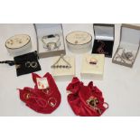 A selection of mainly boxed modern costume jewellery including Links,