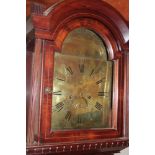 A late 18th/early 19th century Cornish longcase clock by William Davey of Penzance with 12" arched