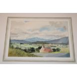 Alison Ross Ewan - watercolour "Howe of Cromar", signed and inscribed,