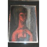 A**Telepneff - oil on board Bust portrait of a female, signed,