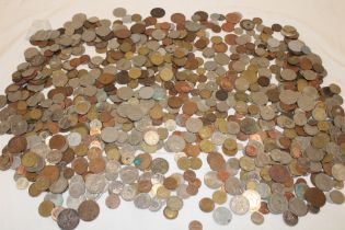 A large selection of mixed Foreign coins