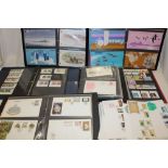 A large collection of Jersey stamps contained in 6 folder albums including presentation packs,