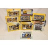 A selection of mint and boxed Oxford construction diecast commercial vehicles together with other