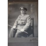 A First War photograph portrait of a Captain in he Army Chaplains Department