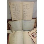 Two handwritten ledgers from Redruth Breweries, one dated 1953 listing all the Public Houses,