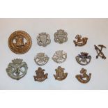 A Duke of Cornwall's Light Infantry helmet plate centre,