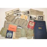 A selection of various snapshot booklets of Second War and later topographical views and a 1945