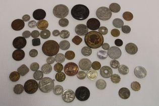 A selection of GB, Colonial and World coins including silver examples etc.